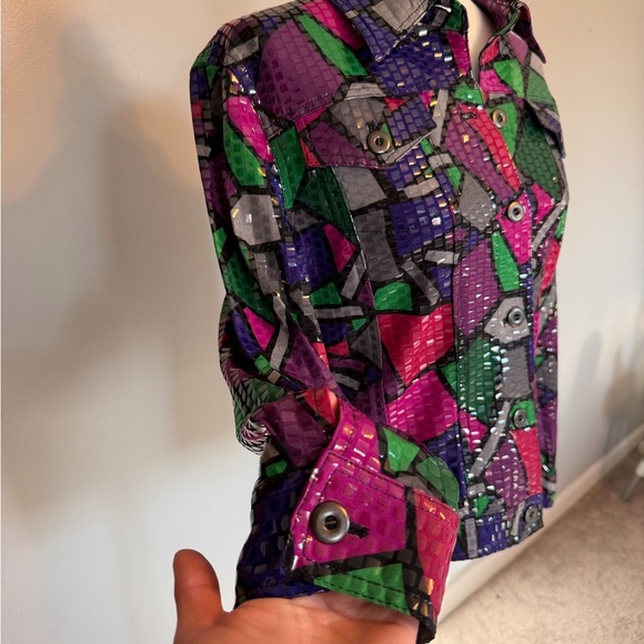 Ruby Rd. Multicolor Geometric Sequence Jacket - Picture 5 of 8